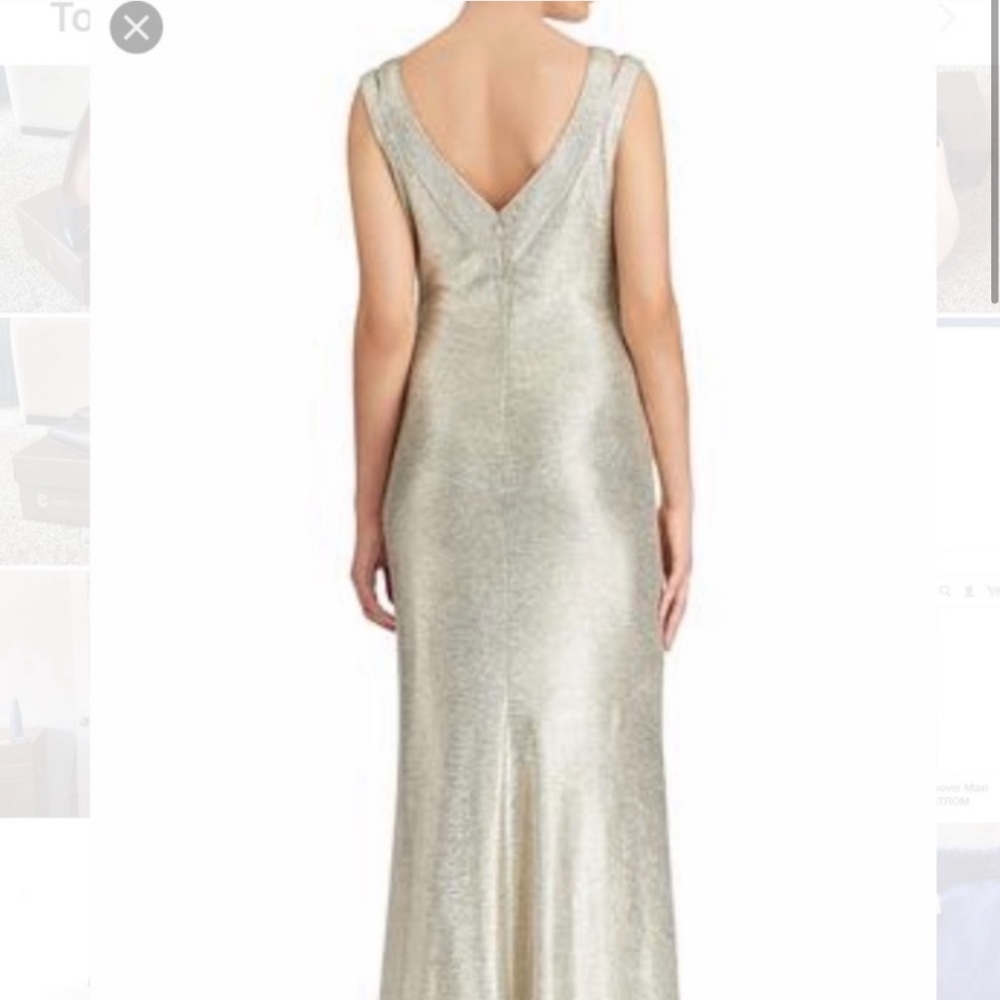 Ralph Lauren gold dress size 16